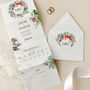 Festive Concertina Wedding Invitations, thumbnail 1 of 4