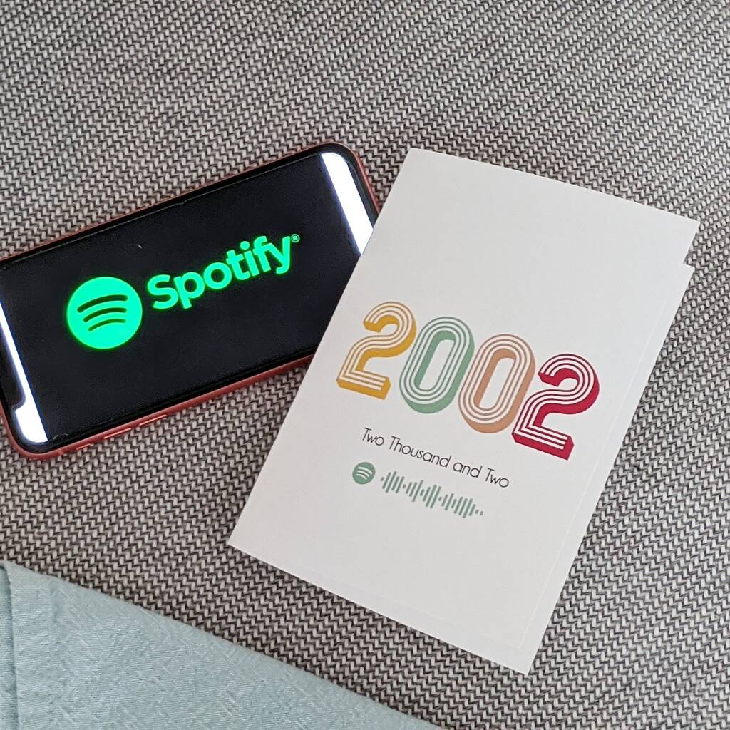 Personalised Special Year Spotify Birthday Card By Mix Pixie