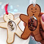 Wooden Christmas Personalised Family Gingerbread Bauble, thumbnail 6 of 6