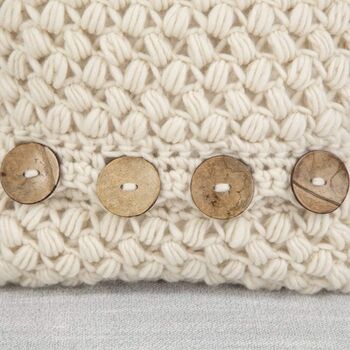 Zig Zag Puff Stitch Cushion Crochet Kit, 2 of 5