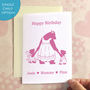 Personalisable Bears In Costumes Birthday Card, thumbnail 1 of 7