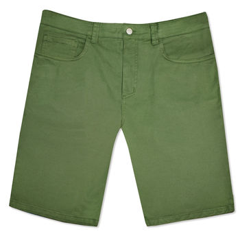 Men's Faro Olive Green Shorts, 2 of 8