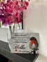Robin Memorial Metal Sign Handmade Sympathy Gift Plaque, thumbnail 2 of 3