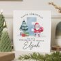 Cute Personalised Santa Christmas Card For Grandson, thumbnail 1 of 7