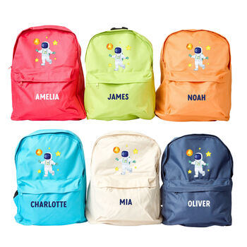 Kids Astronaut Backpack Personalised Gift, 2 of 2