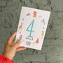 Personalised Age Number Birthday Card, thumbnail 2 of 9