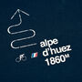 Alpe D'huez Navy Cycling T Shirt, thumbnail 4 of 5