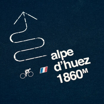 Alpe D'huez Navy Cycling T Shirt, 4 of 5