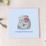 Cute Hippo Miss You Card, thumbnail 10 of 10