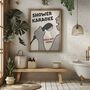 Shower Karaoke | Bathroom Art Print, thumbnail 1 of 4