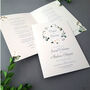 White Floral Order Of Services, thumbnail 1 of 3