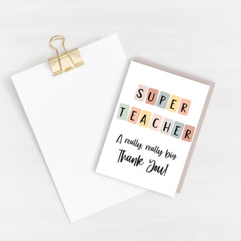 Super Teacher Card, 2 of 2