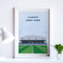 Contemporary Rugby Stadium Print Gift, Framed Or Unframed, thumbnail 9 of 10