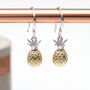 18ct Gold Plated And Sterling Silver Pineapple Necklace, thumbnail 3 of 7