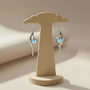 Handmade Sterling Silver Moonstone Drop Earrings, Stone Of New Beginnings, thumbnail 3 of 5