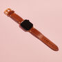 Personalised Leather Apple Watch Strap, thumbnail 3 of 10