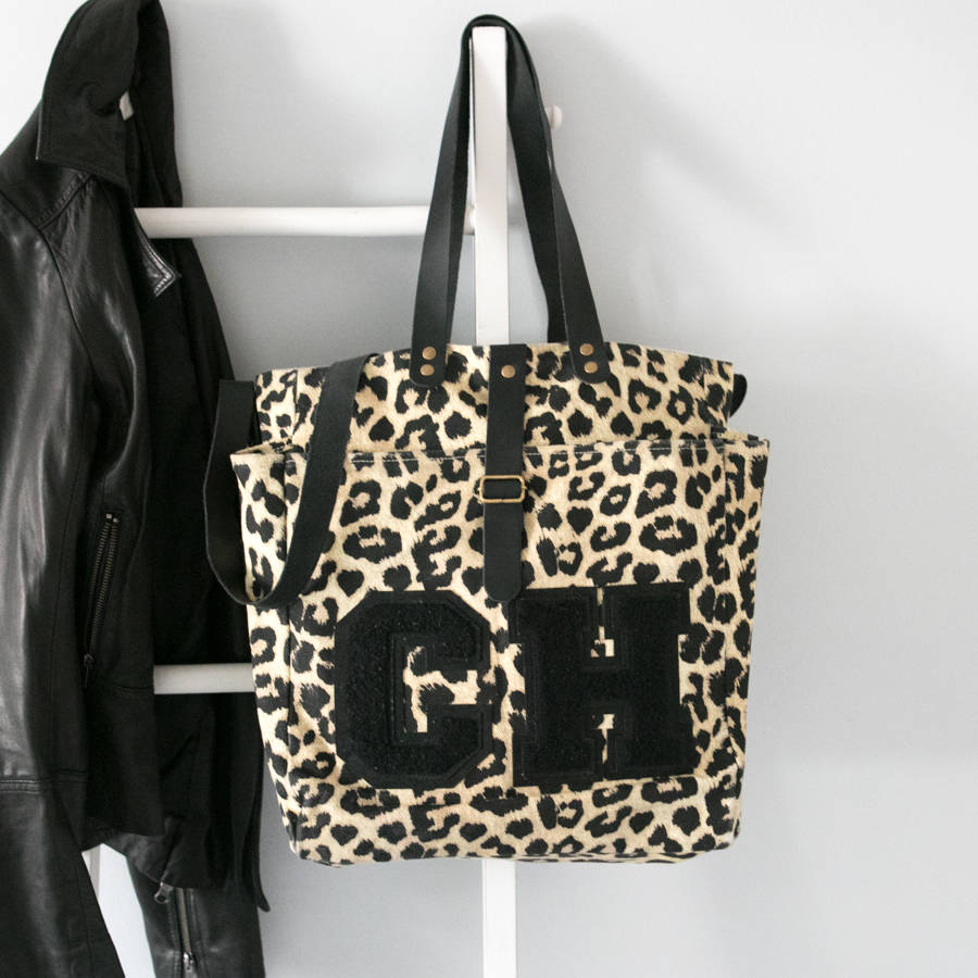 leopard totes