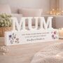 Mum Gift For Mothers Day Personalised Wooden Ornament, thumbnail 1 of 7