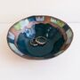 Handmade Teal Or Orange Ceramic Decorative Ring Dish, thumbnail 2 of 8