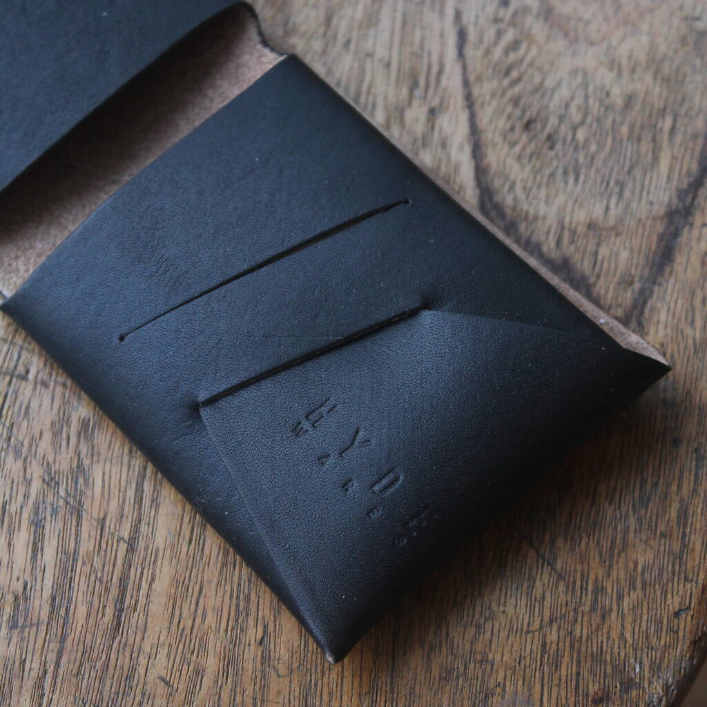 Personalised Stitchless Leather Wallet By Hyde Wares