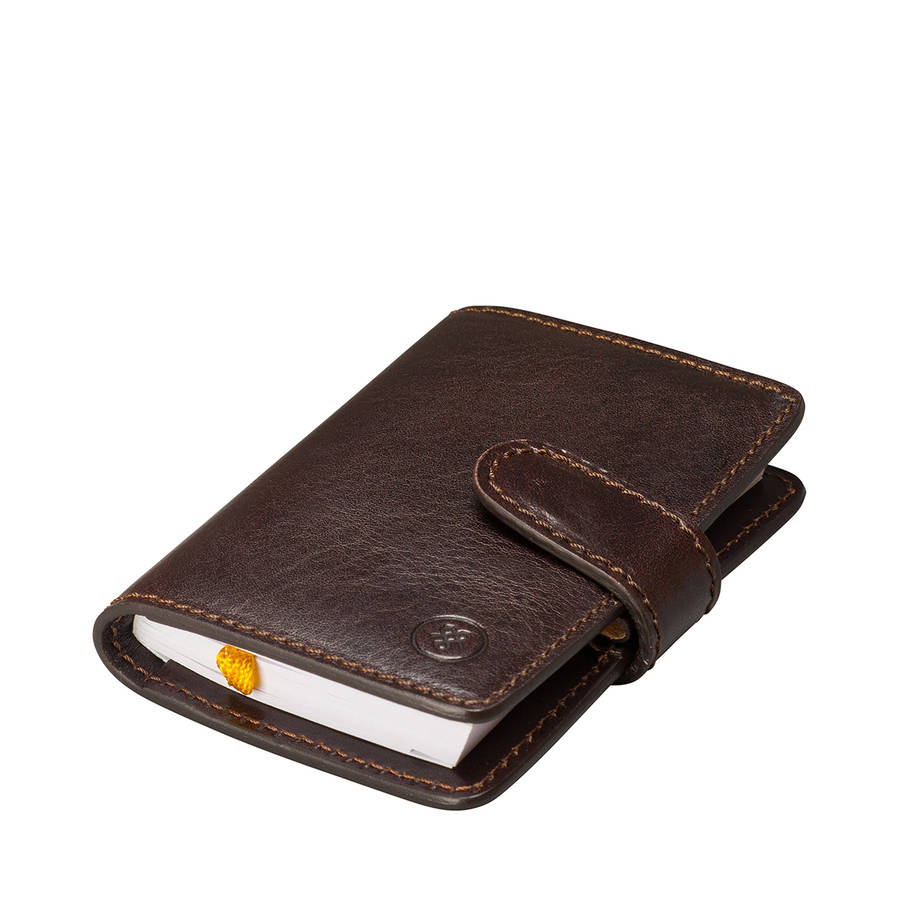 Personalised Luxury Leather Pocket Diary. 'the Alvito' By Maxwell Scott ...