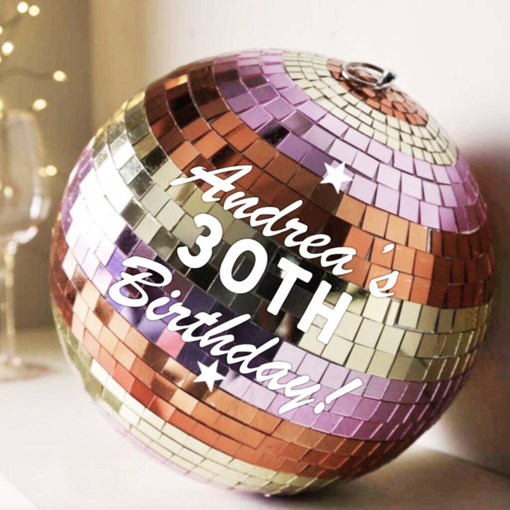 Dazzling Personalised Disco Ball, 1 of 3