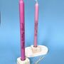 Pair Of Personalised Taper Candles, thumbnail 6 of 7