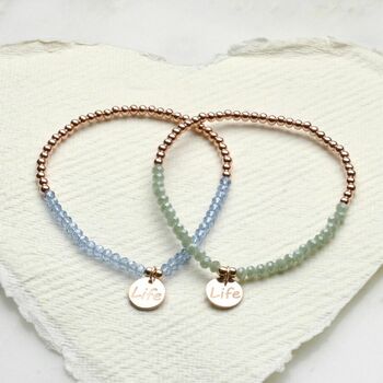 Rose Gold Plated Happiness Charm Bracelets, 4 of 5