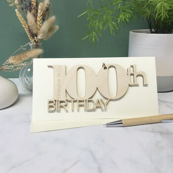 Personalised 100th Birthday Card, 8 of 10