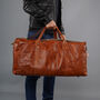 Genuine Leather Holdall Luggage, thumbnail 7 of 12