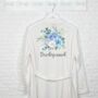 Bridesmaid Blue Floral Wedding Dressing Gown, thumbnail 1 of 2