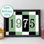 50th Birthday Print Or Card Personalised Gift 1975, thumbnail 1 of 12