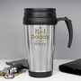 Personalised No. One Daddy Stainless Steel Travel Mug, thumbnail 1 of 4