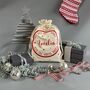 Personalised Christmas Eve Bag Two Natural With Black, thumbnail 7 of 12
