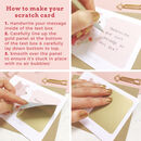 Make Your Own Cat Scratch Card By Joanne Hawker | notonthehighstreet.com