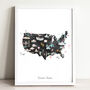 United States Illustrated Map Art Print, thumbnail 4 of 10