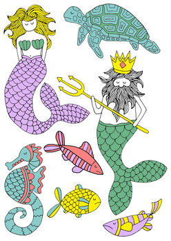 Mermaid Transfer Tattoos, 3 of 3