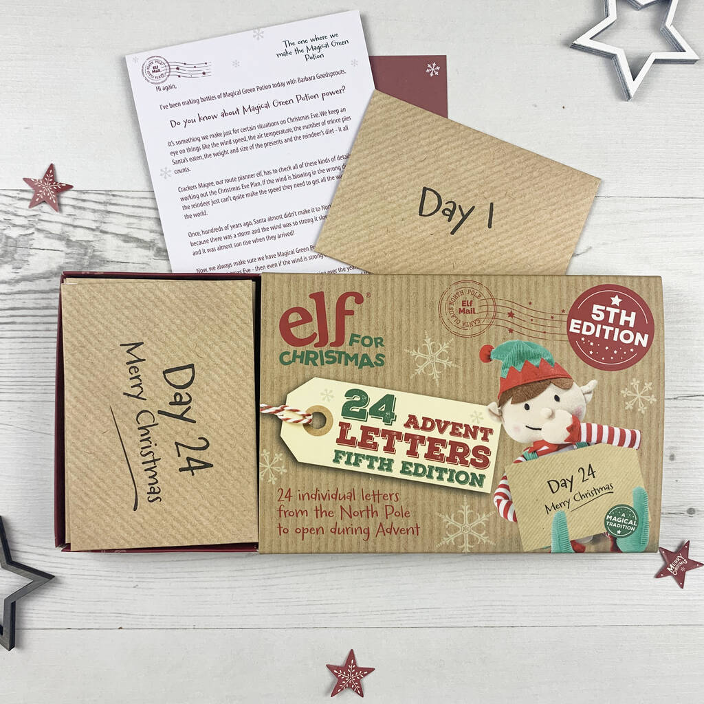 Elf Advent Calendar 24 Elf Letters 2022 Edition By Big Little Toys 
