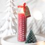 Red Vanilla Advent Tube Candle, thumbnail 1 of 3