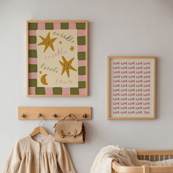 Twinkle Little Star Nursery Wall Art Print, 2 of 8