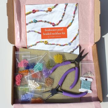 Beaded Necklace Kit With Freshwater Pearls, 6 of 9