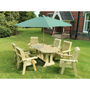 Ergo Six Seat Chairs And Table Set, thumbnail 1 of 3