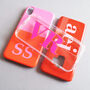 Personalised Pink And Orange Clear Case, thumbnail 7 of 9