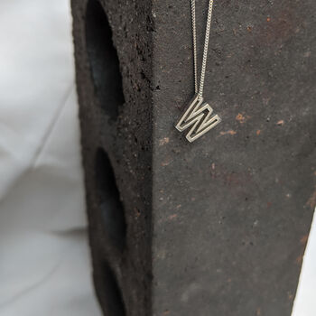 Personalised Silver Initial Letter Charm Necklace, 12 of 12