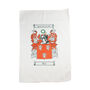 Tea Towel Personalised With Coat Of Arms In Full Colour, thumbnail 7 of 7