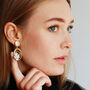 Keshi Fresh Water Pearl Drop Earrings, thumbnail 1 of 8