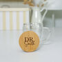 Personalised Doctor Gift Double Wall Glass Mug With Bamboo Lid, thumbnail 4 of 5