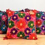 Hand Embroidered Flower Cushion Cover, thumbnail 7 of 11