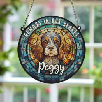 Cavalier King Charles Spaniel Memorial Suncatcher, 5 of 6