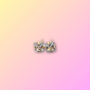Gold Plated Stud Earrings Square Cz Sizes 5mm, 6mm Or 7mm, thumbnail 2 of 2